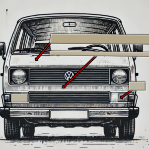 Steinschlagschutz-Set (Vorne) für VW T3 – Schutzfolie