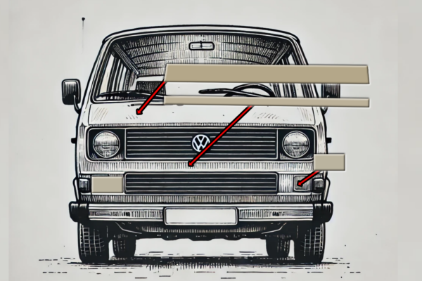 Steinschlagschutz-Set (Vorne) für VW T3 – Schutzfolie