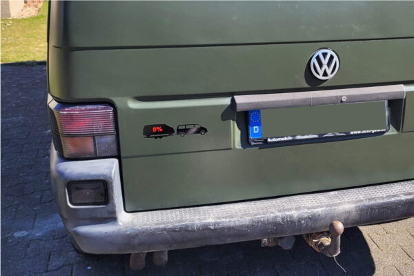 VW T4 Abschlepp-Aufkleber – ID.Buzz & T6 mit Motorschaden – Witziger Sticker – Bild 2